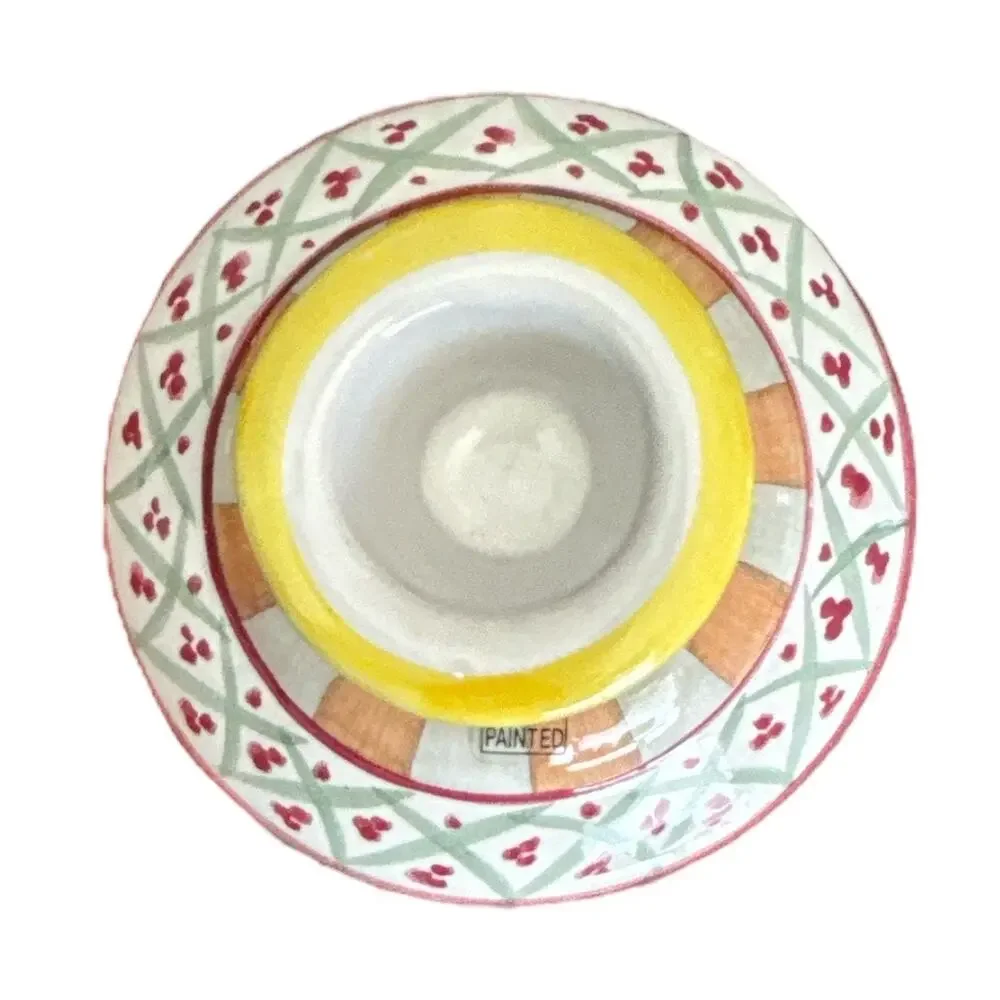 Hand Painted Colorful Unique Multicolored Candle Holders